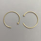 10 pcs (5 pairs) 18mm 14K gold filled 23 ga hoop ear wires (EGF502)