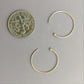 10 pcs (5 pairs) 18mm 14K gold filled 23 ga hoop ear wires (EGF502)