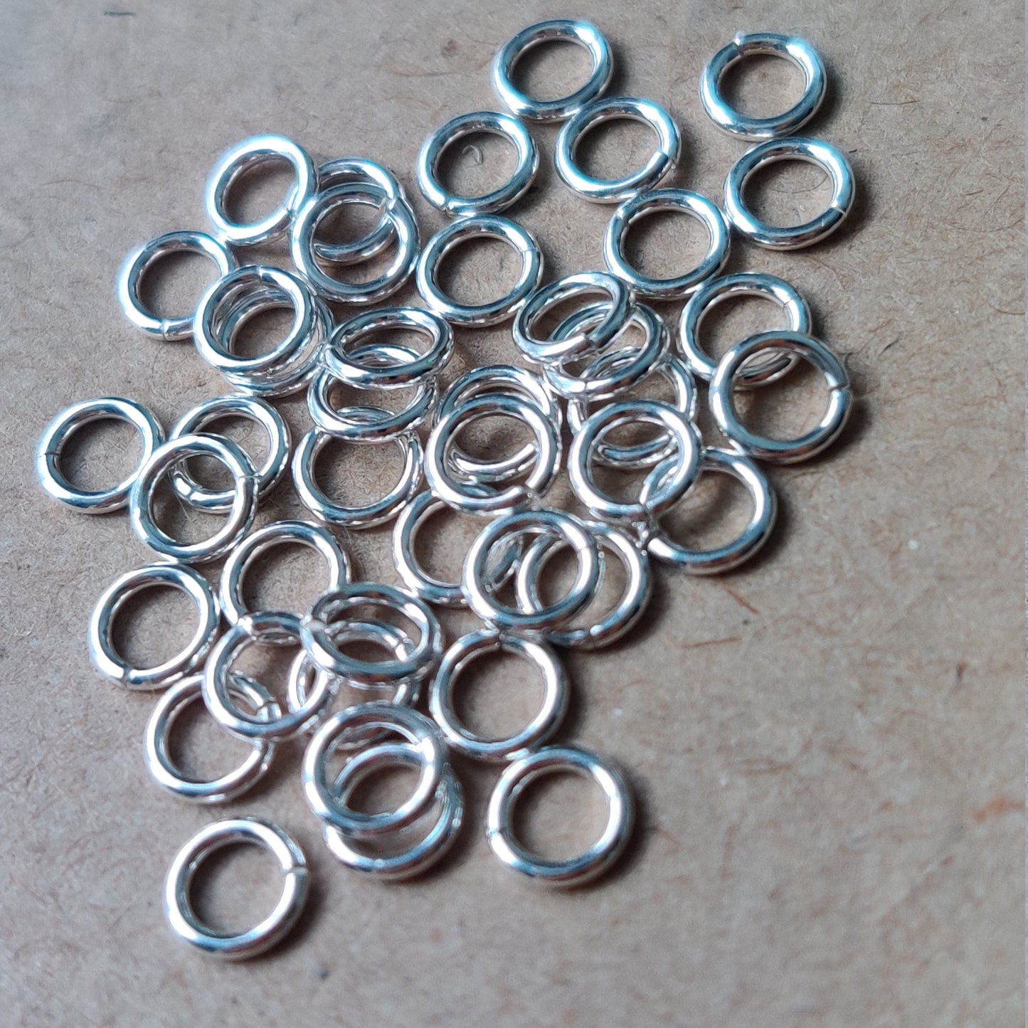 100 pcs 3-4mm 21 gauge sterling silver open jump ring (OSS103)