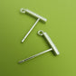 10 pcs (5 pairs) 11mm Sterling Silver Stud bar ear wires (ESW406)