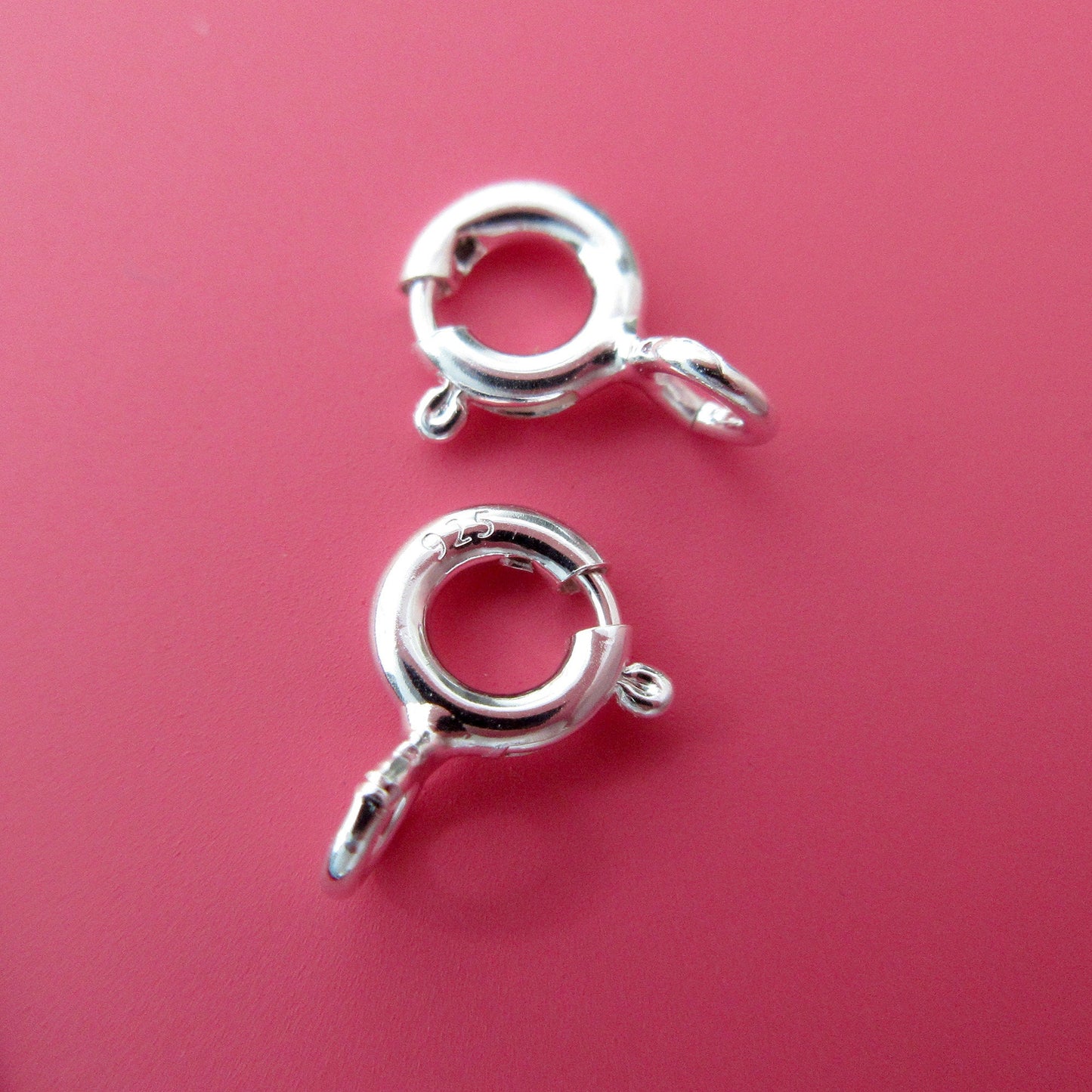 10 pcs 5mm sterling silver lobster clasps (CSS111)